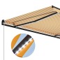 vidaXL Markise Manuell Einziehbar mit LED 400x300 cm Gelb & Weiß vidaXL Markise Manuell Einziehbar mit LED 400x300 cm Gelb & Weiß