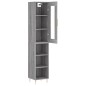 Highboard Grau Sonoma 34,5x34x180 cm Holzwerkstoff Highboard Grau Sonoma 34,5x34x180 cm Holzwerkstoff