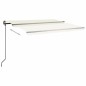 vidaXL Markise Manuell Einziehbar mit Pfosten 4,5x3 m Creme vidaXL Markise Manuell Einziehbar mit Pfosten 4,5x3 m Creme