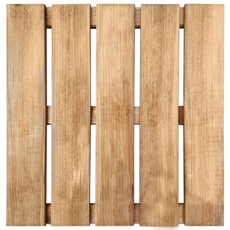 vidaXL Terrassenfliesen 30 Stk. 50×50 cm Holz Braun