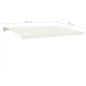 vidaXL Automatische Markise mit LED Windsensor 500x300 cm Creme vidaXL Automatische Markise mit LED Windsensor 500x300 cm Creme