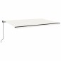 vidaXL Markise Manuell Einziehbar 500x300 cm Creme vidaXL Markise Manuell Einziehbar 500x300 cm Creme