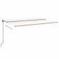 vidaXL Markise Manuell Einziehbar 500x300 cm Creme vidaXL Markise Manuell Einziehbar 500x300 cm Creme