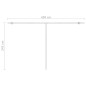 vidaXL Automatische Markise mit LED & Windsensor 400x350 Blau und Weiß vidaXL Automatische Markise mit LED & Windsensor 400x350 Blau und Weiß