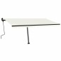vidaXL Standmarkise Manuell Einziehbar 450x300 cm Creme vidaXL Standmarkise Manuell Einziehbar 450x300 cm Creme