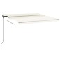 vidaXL Standmarkise Manuell Einziehbar 450x300 cm Creme vidaXL Standmarkise Manuell Einziehbar 450x300 cm Creme