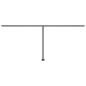 vidaXL Standmarkise Manuell Einziehbar 500x300 cm Blau/Weiß vidaXL Standmarkise Manuell Einziehbar 500x300 cm Blau/Weiß