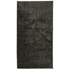 vidaXL Teppich ISTAN Hochflor Glänzend Anthrazit 80x150 cm