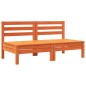 vidaXL Gartensofa ohne Armlehnen mit Kissen 2 Stk. Wachsbraun Kiefer vidaXL Gartensofa ohne Armlehnen mit Kissen 2 Stk. Wachsbraun Kiefer