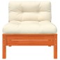 vidaXL Gartensofa ohne Armlehnen mit Kissen 2 Stk. Wachsbraun Kiefer vidaXL Gartensofa ohne Armlehnen mit Kissen 2 Stk. Wachsbraun Kiefer