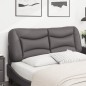 vidaXL Kopfteil-Kissen Grau 120 cm Kunstleder vidaXL Kopfteil-Kissen Grau 120 cm Kunstleder