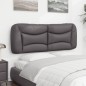 vidaXL Kopfteil-Kissen Grau 120 cm Kunstleder vidaXL Kopfteil-Kissen Grau 120 cm Kunstleder
