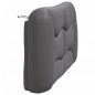 vidaXL Kopfteil-Kissen Grau 120 cm Kunstleder vidaXL Kopfteil-Kissen Grau 120 cm Kunstleder