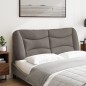 vidaXL Kopfteil-Kissen Taupe 120 cm Stoff