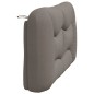 vidaXL Kopfteil-Kissen Taupe 120 cm Stoff