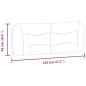 vidaXL Kopfteil-Kissen Taupe 120 cm Stoff
