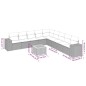 vidaXL 10-tlg. Garten-Sofagarnitur mit Kissen Schwarz Poly Rattan vidaXL 10-tlg. Garten-Sofagarnitur mit Kissen Schwarz Poly Rattan