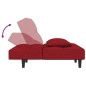 vidaXL Schlafsofa 2-Sitzer mit 2 Kissen Weinrot Samt vidaXL Schlafsofa 2-Sitzer mit 2 Kissen Weinrot Samt
