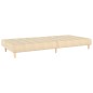 vidaXL Schlafsofa 2-Sitzer Creme Stoff vidaXL Schlafsofa 2-Sitzer Creme Stoff