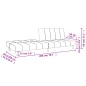 vidaXL Schlafsofa 2-Sitzer Creme Stoff vidaXL Schlafsofa 2-Sitzer Creme Stoff