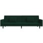 vidaXL Schlafsofa 2-Sitzer mit 2 Kissen Dunkelgrün Samt vidaXL Schlafsofa 2-Sitzer mit 2 Kissen Dunkelgrün Samt