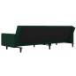 vidaXL Schlafsofa 2-Sitzer mit 2 Kissen Dunkelgrün Samt vidaXL Schlafsofa 2-Sitzer mit 2 Kissen Dunkelgrün Samt