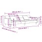 vidaXL Schlafsofa 2-Sitzer mit 2 Kissen Dunkelgrün Samt vidaXL Schlafsofa 2-Sitzer mit 2 Kissen Dunkelgrün Samt
