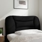 vidaXL Kopfteil-Kissen Schwarz 80 cm Stoff