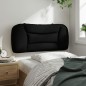 vidaXL Kopfteil-Kissen Schwarz 80 cm Stoff