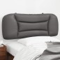 vidaXL Kopfteil-Kissen Grau 100 cm Kunstleder vidaXL Kopfteil-Kissen Grau 100 cm Kunstleder