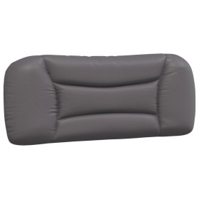 vidaXL Kopfteil-Kissen Grau 100 cm Kunstleder