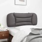 vidaXL Kopfteil-Kissen Grau 100 cm Kunstleder vidaXL Kopfteil-Kissen Grau 100 cm Kunstleder