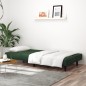 vidaXL Schlafsofa 2-Sitzer Dunkelgrün Samt vidaXL Schlafsofa 2-Sitzer Dunkelgrün Samt