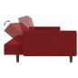 vidaXL Schlafsofa 2-Sitzer Weinrot Samt vidaXL Schlafsofa 2-Sitzer Weinrot Samt