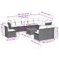 vidaXL 11-tlg. Garten-Sofagarnitur mit Kissen Schwarz Poly Rattan vidaXL 11-tlg. Garten-Sofagarnitur mit Kissen Schwarz Poly Rattan