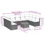 vidaXL 10-tlg. Garten-Sofagarnitur mit Kissen Beige Poly Rattan vidaXL 10-tlg. Garten-Sofagarnitur mit Kissen Beige Poly Rattan