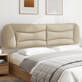vidaXL Kopfteil-Kissen Creme 200 cm Stoff