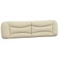 vidaXL Kopfteil-Kissen Creme 200 cm Stoff vidaXL Kopfteil-Kissen Creme 200 cm Stoff