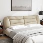 vidaXL Kopfteil-Kissen Creme 200 cm Stoff vidaXL Kopfteil-Kissen Creme 200 cm Stoff