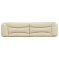 vidaXL Kopfteil-Kissen Creme 200 cm Stoff vidaXL Kopfteil-Kissen Creme 200 cm Stoff