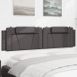 vidaXL Kopfteil-Kissen Grau 200 cm Kunstleder vidaXL Kopfteil-Kissen Grau 200 cm Kunstleder