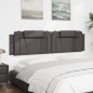 vidaXL Kopfteil-Kissen Grau 200 cm Kunstleder vidaXL Kopfteil-Kissen Grau 200 cm Kunstleder