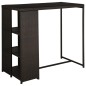 5-tlg. Gartenbar-Set mit Kissen Poly Rattan Braun 5-tlg. Gartenbar-Set mit Kissen Poly Rattan Braun