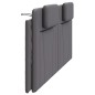 vidaXL Kopfteil-Kissen Grau 200 cm Kunstleder vidaXL Kopfteil-Kissen Grau 200 cm Kunstleder