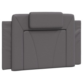 vidaXL Kopfteil-Kissen Grau 90 cm Kunstleder