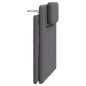 vidaXL Kopfteil-Kissen Grau 90 cm Kunstleder vidaXL Kopfteil-Kissen Grau 90 cm Kunstleder