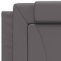 vidaXL Kopfteil-Kissen Grau 90 cm Kunstleder vidaXL Kopfteil-Kissen Grau 90 cm Kunstleder
