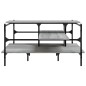 vidaXL Couchtisch Grau Sonoma 100x100x48,5 cm Holzwerkstoff vidaXL Couchtisch Grau Sonoma 100x100x48,5 cm Holzwerkstoff