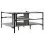 vidaXL Couchtisch Grau Sonoma 100x100x48,5 cm Holzwerkstoff vidaXL Couchtisch Grau Sonoma 100x100x48,5 cm Holzwerkstoff