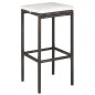 5-tlg. Gartenbar-Set mit Kissen Poly Rattan Braun 5-tlg. Gartenbar-Set mit Kissen Poly Rattan Braun